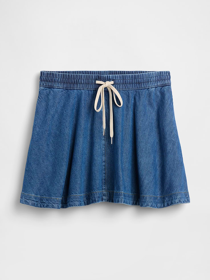 Image number 5 showing, UltraSoft Denim Easy Mini Skirt