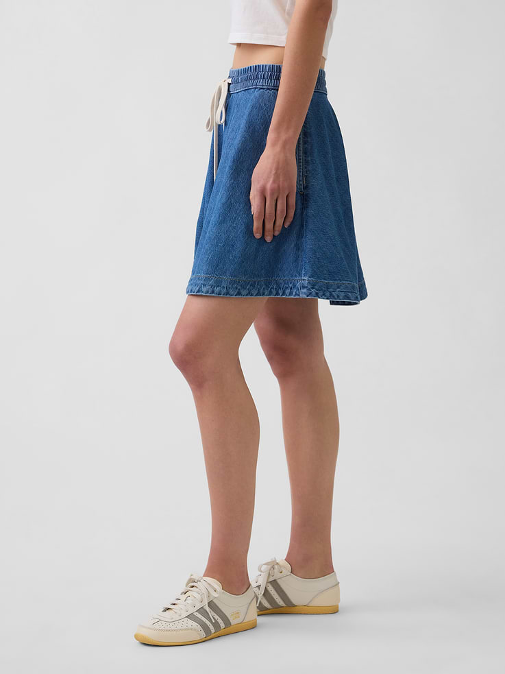 Image number 3 showing, UltraSoft Denim Easy Mini Skirt
