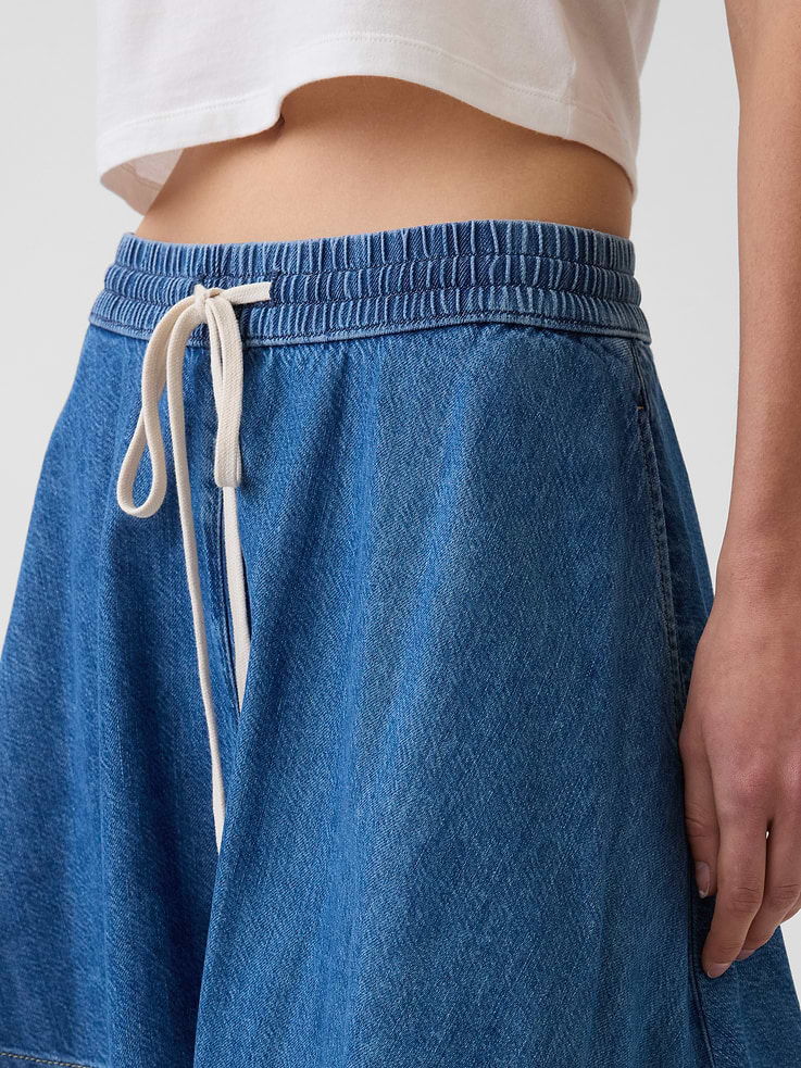Image number 4 showing, UltraSoft Denim Easy Mini Skirt