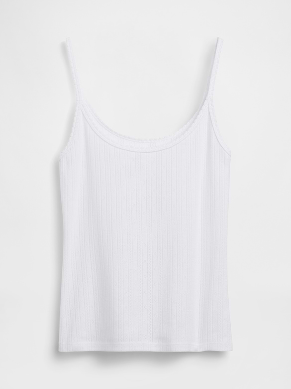 Pointelle Crop Cami