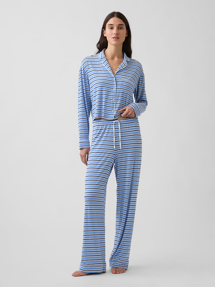 Image number 2 showing, SoftMade Modal Crop PJ Top