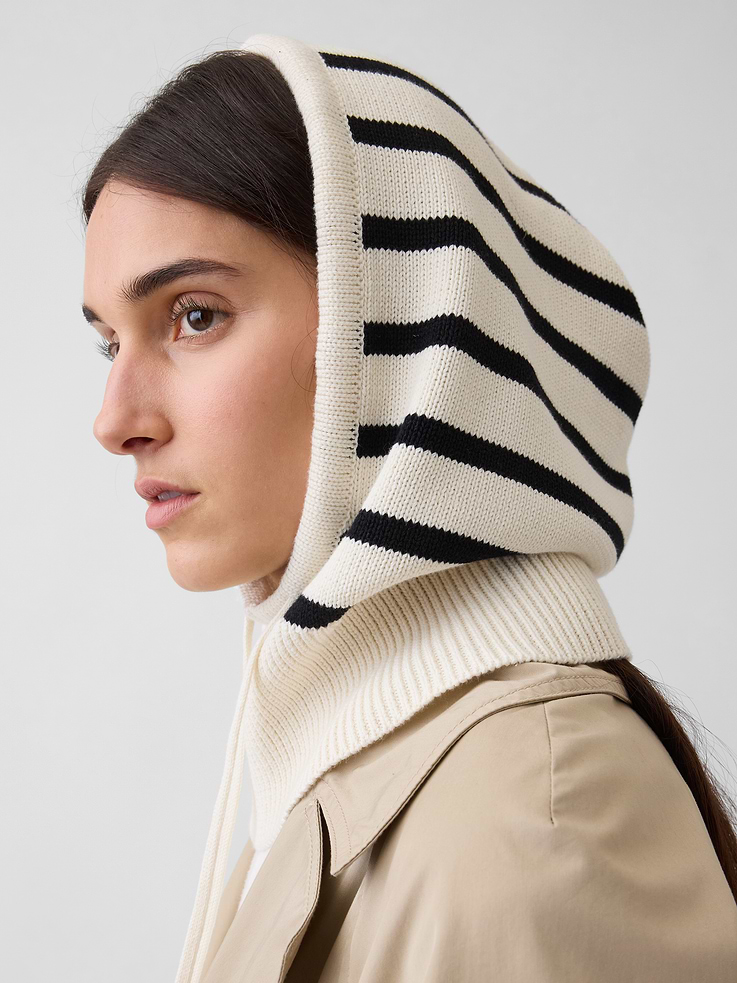 Image number 1 showing, 100% Cotton Drawcord Hood