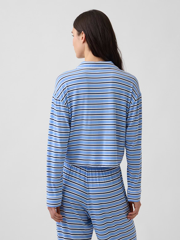 SoftMade Modal Crop PJ Top