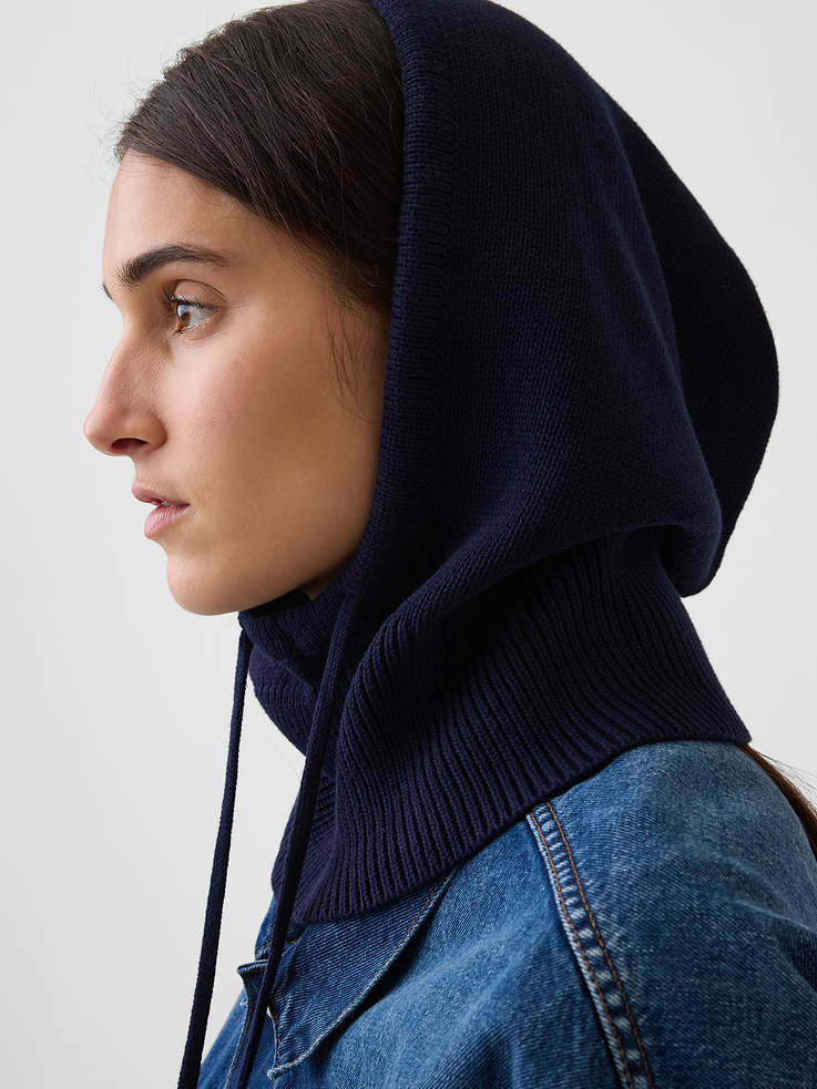 Image number 1 showing, 100% Cotton Drawcord Hood