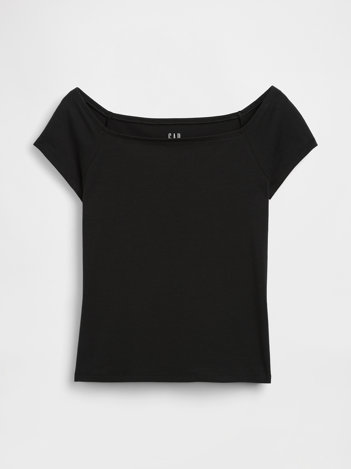 CloseKnit Jersey Off-Shoulder Crop T-Shirt | Gap