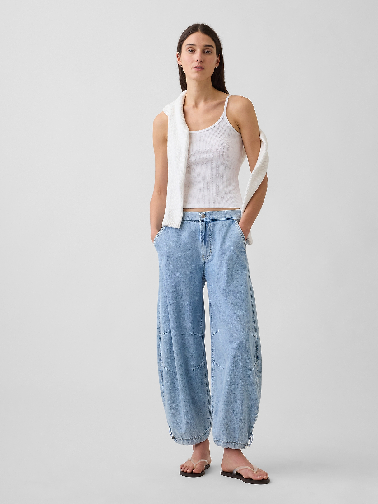 限定値下げSECTION DROP FLERE DENIM 46 OURS 深水 Mid Rise UltraSoft Horseshoe Jeans | Gap