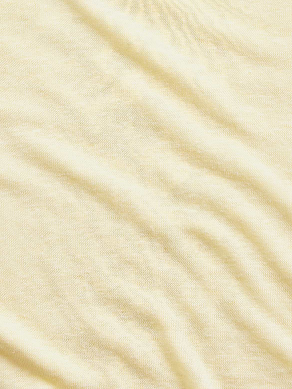 Linen-Blend Relaxed V-Neck T-Shirt