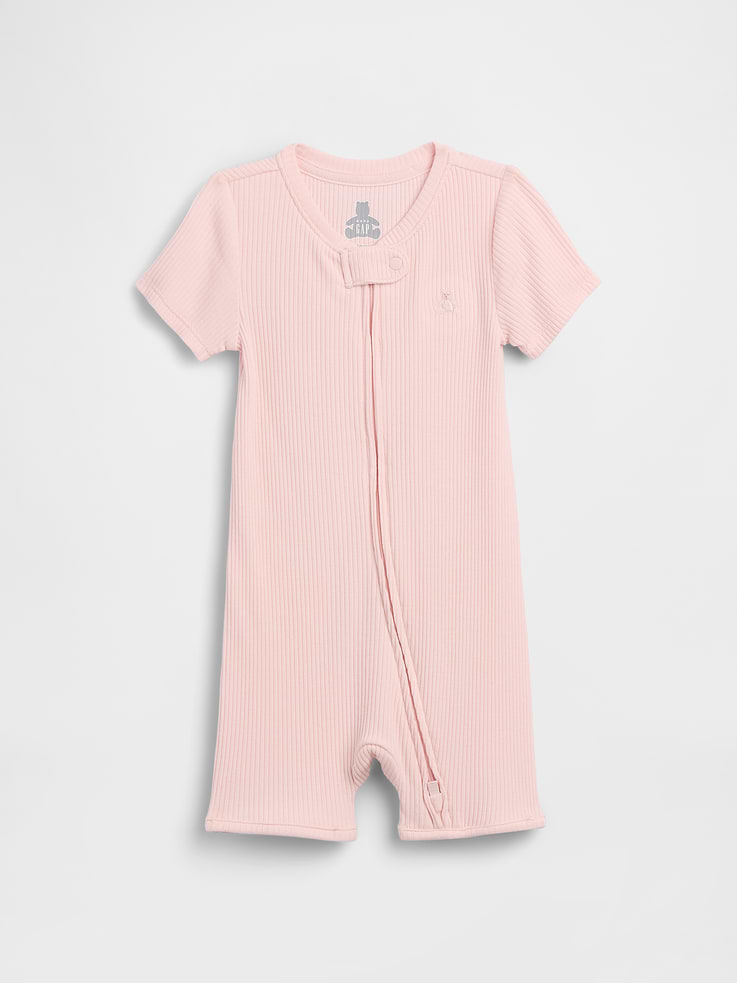 Image number 1 showing, Baby First Favorites TinyRib Shorty One-Piece
