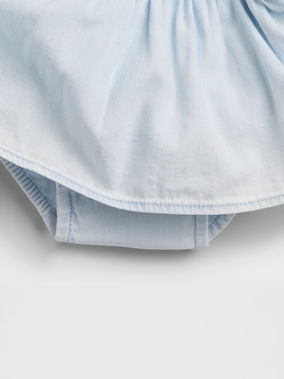 Baby Denim Bow Outfit Set