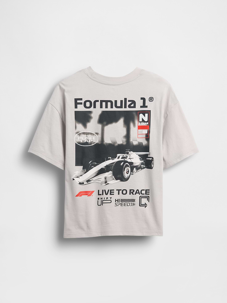 Image number 2 showing, Kids Formula 1 Oversized Graphic T-Shirt