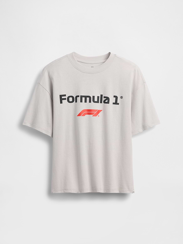 Kids Formula 1 Oversized Graphic T-Shirt