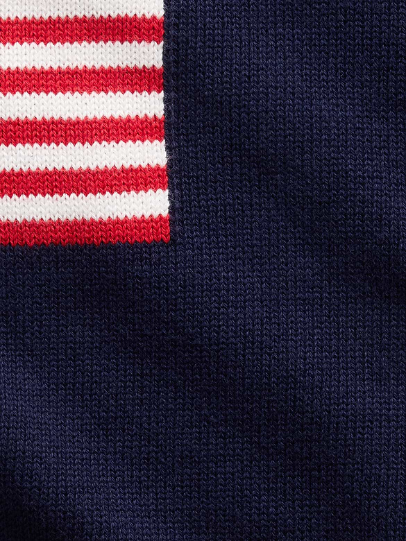 Kids100% Cotton Crochet Oversized Americana Sweater