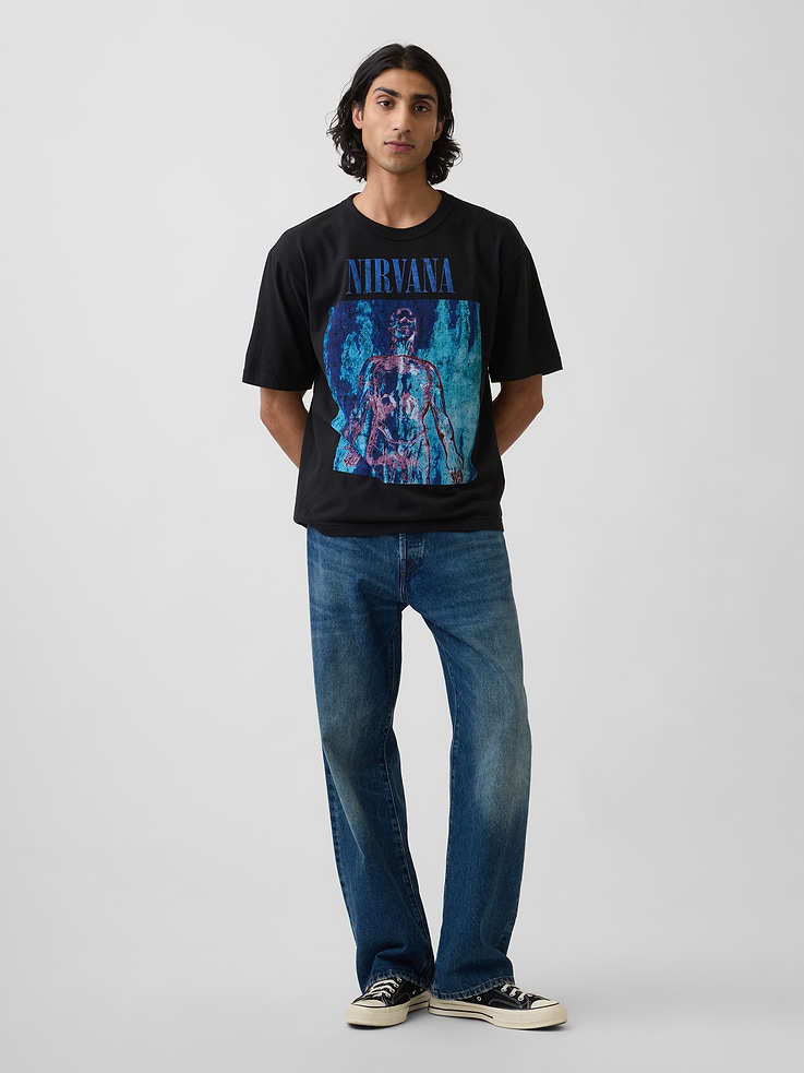 Image number 2 showing, Nirvana Heavyweight Crop Graphic T-Shirt