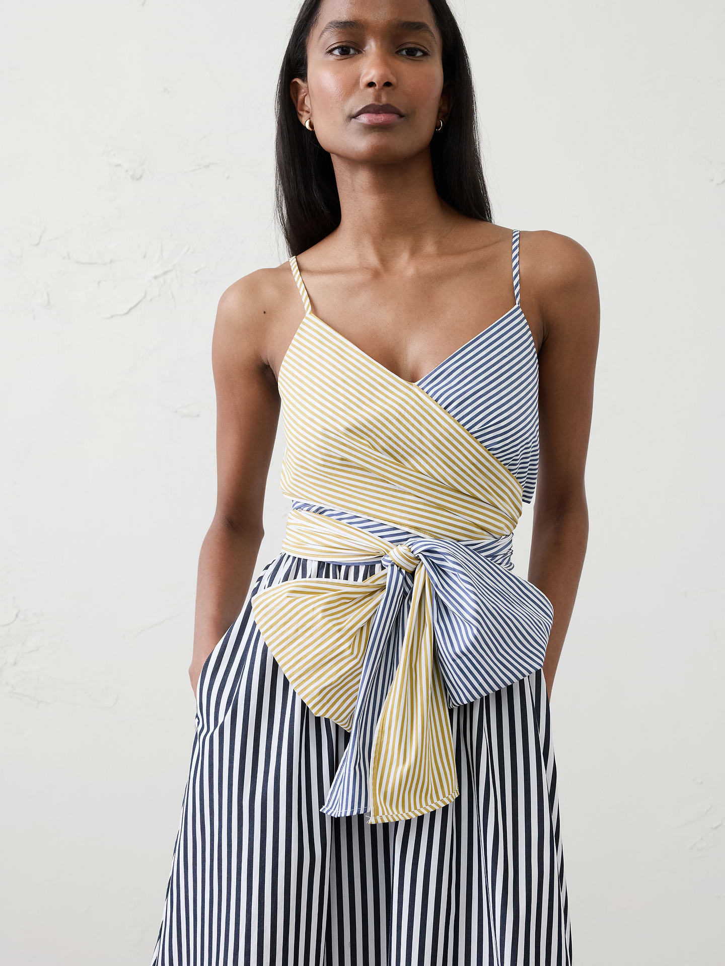 Image number 3 showing, Strappy Wrapped Midi Dress