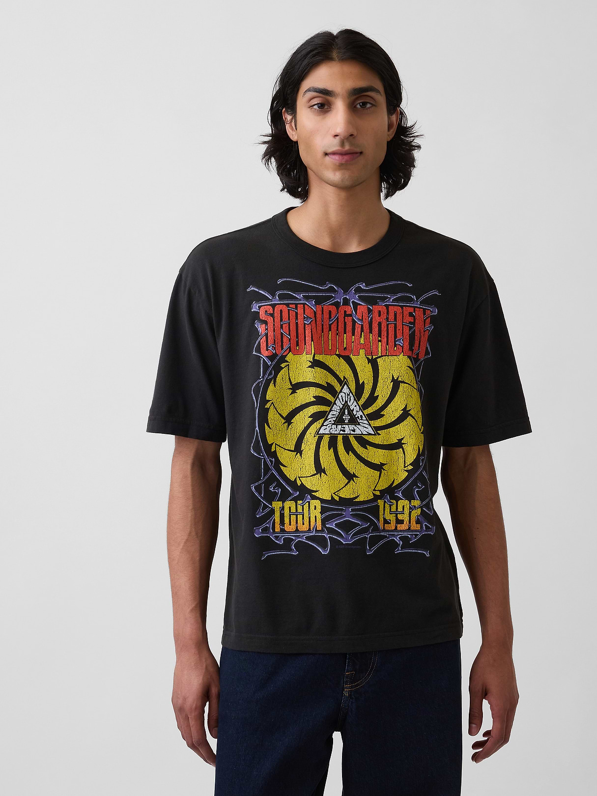 Soundgarden Heavyweight Crop Graphic T-Shirt | Gap