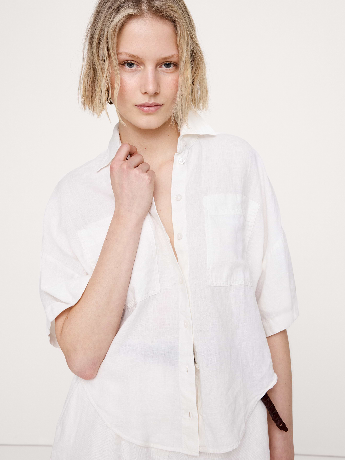 Image number 4 showing, Linen Short-Sleeve Shirt