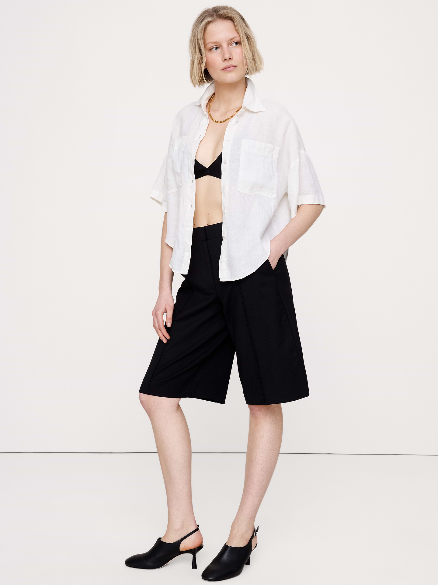 Image number 6 showing, Linen Short-Sleeve Shirt