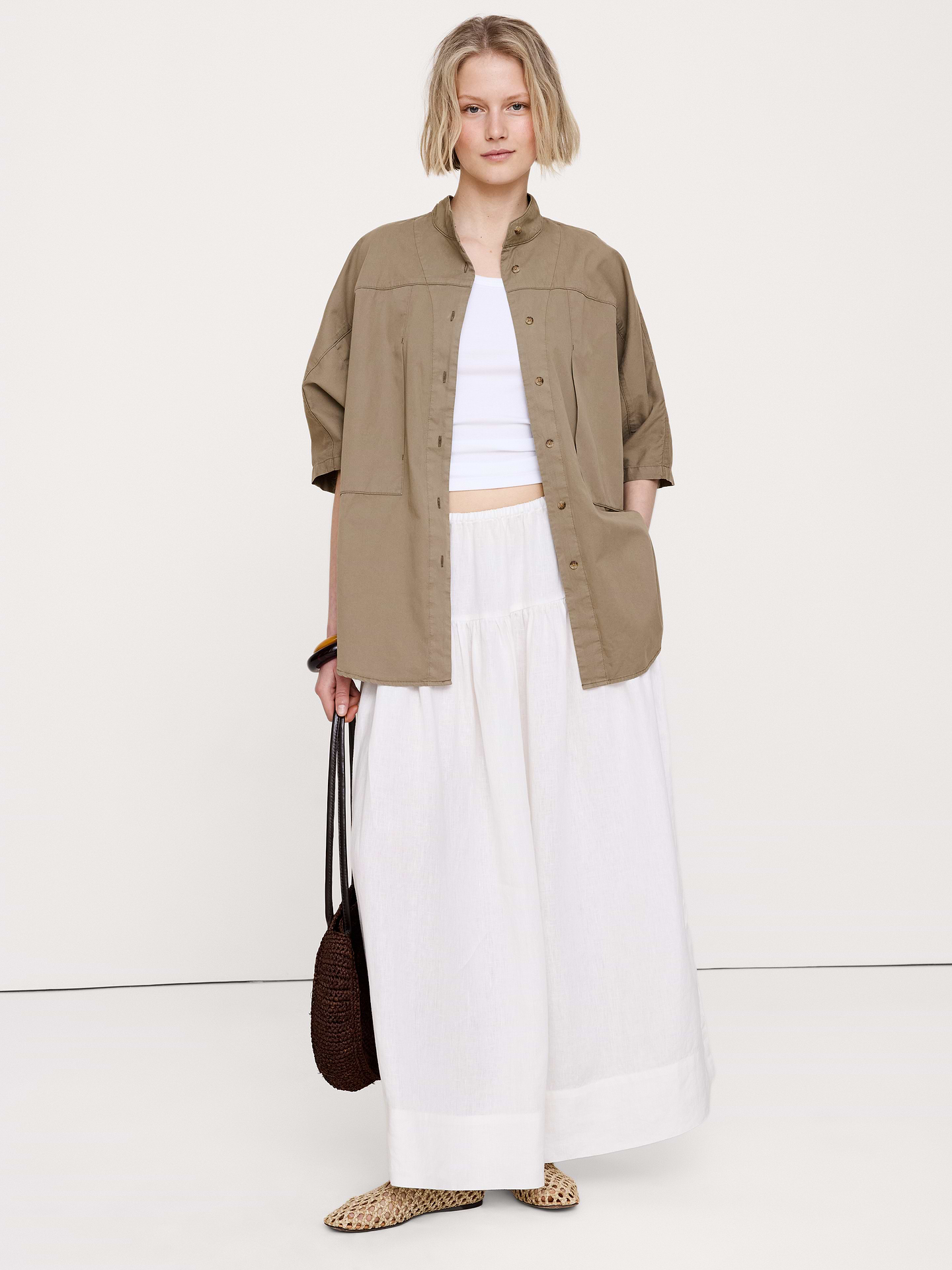 Image number 1 showing, Cotton Twill Utility Tunic