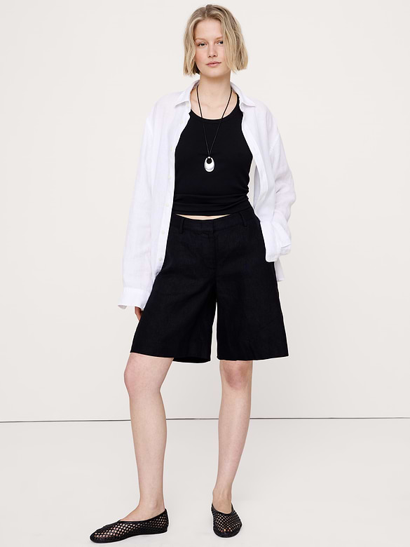 The Everyday Bermuda Short in Linen