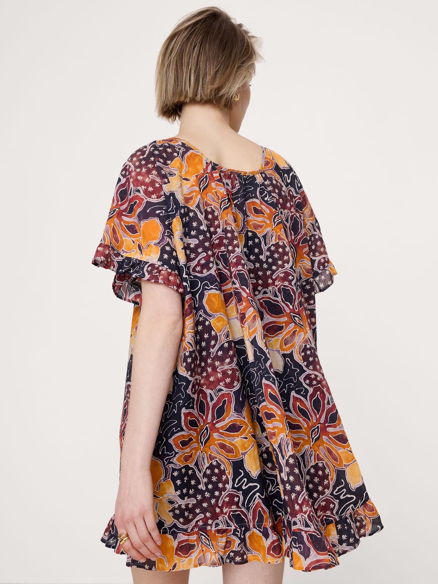 Image number 3 showing, Ruffle Trim Mini Dress