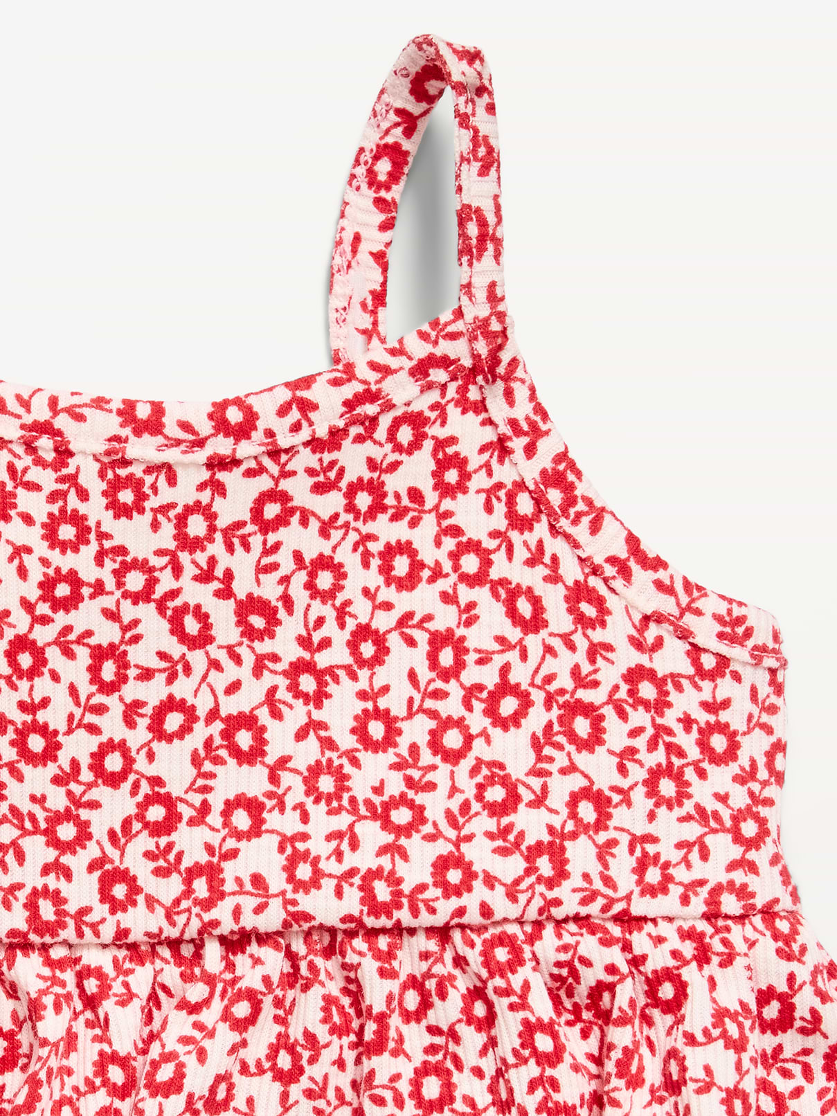 L'image numéro 2 présente Robe cache-couche étagée côtelée à motifs pour bébé