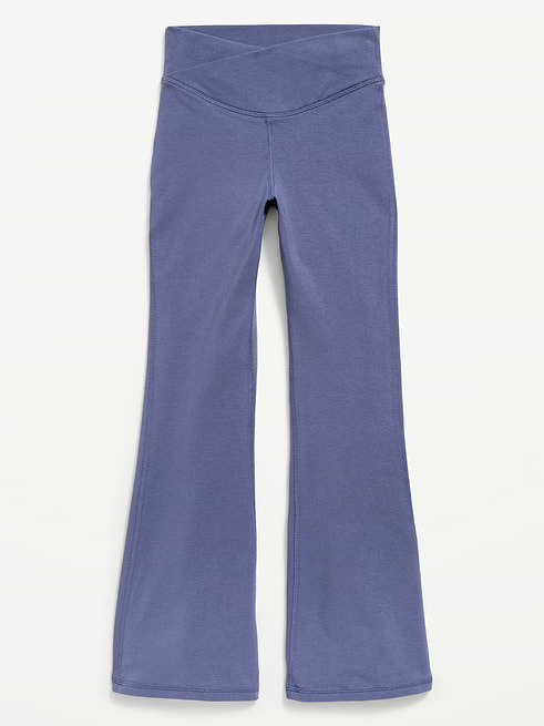 High High-Waisted PowerChill Crossover Flared Leggings for Girls on clearance at Old Navy — 50% off