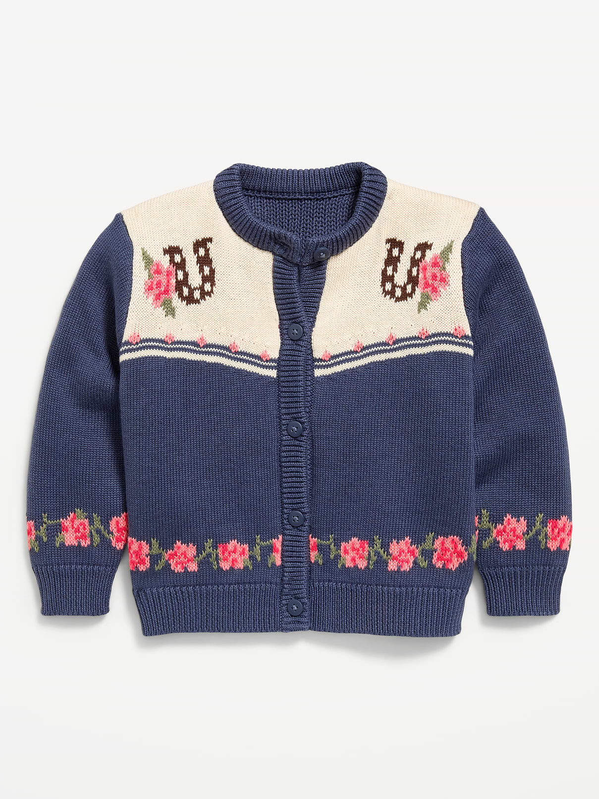 Image number 1 showing, Western Cardigan Sweater for Toddler Girls