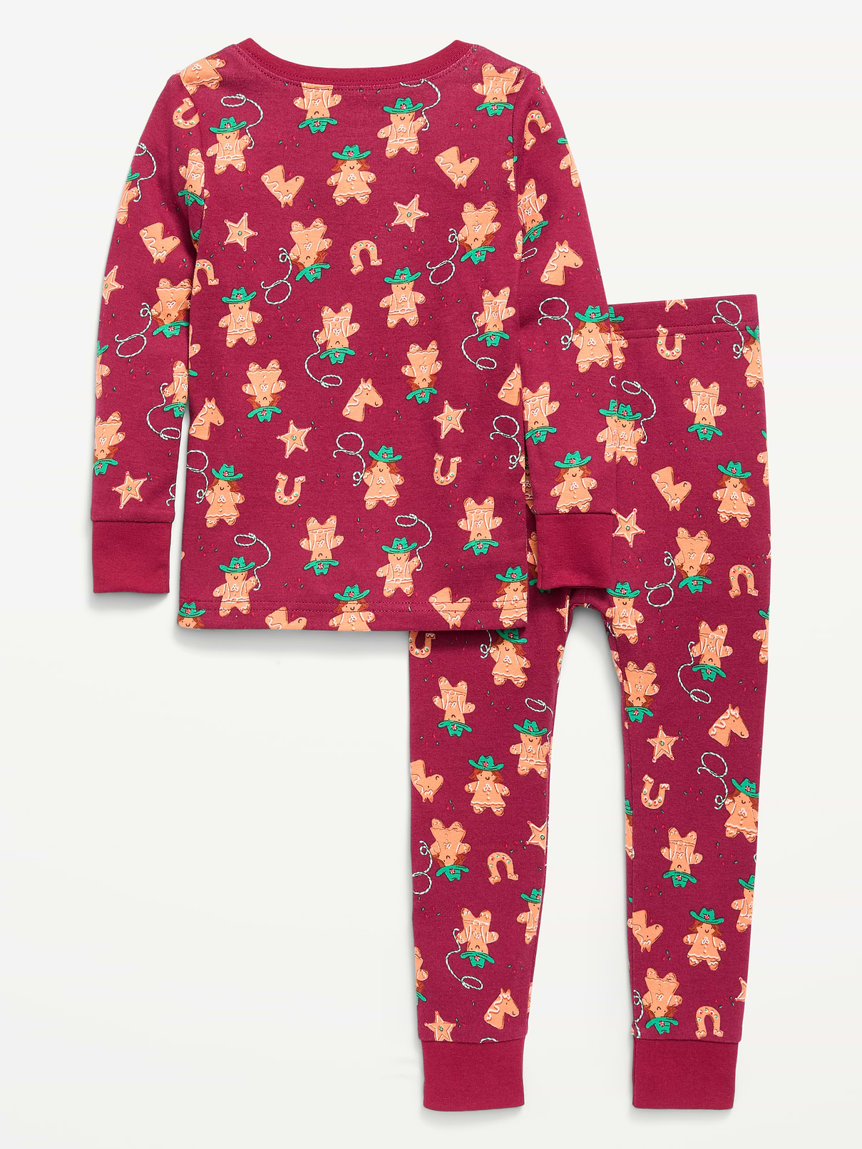 Image number 2 showing, Printed Unisex Snug-Fit Pajama Set for Toddler & Baby