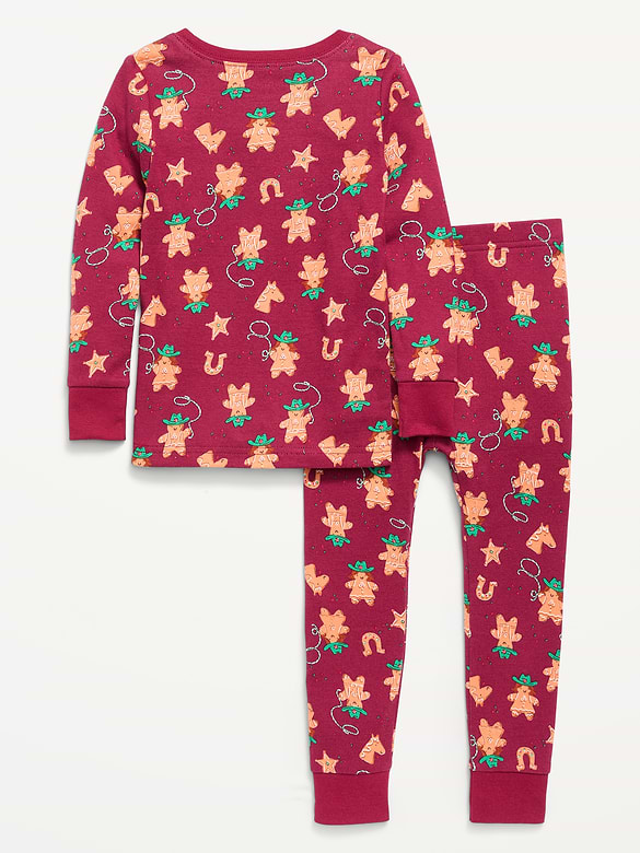 Printed Unisex Snug-Fit Pajama Set for Toddler & Baby