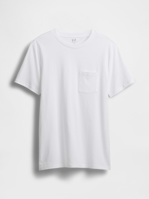 Adult Organic Cotton Pocket T-Shirt