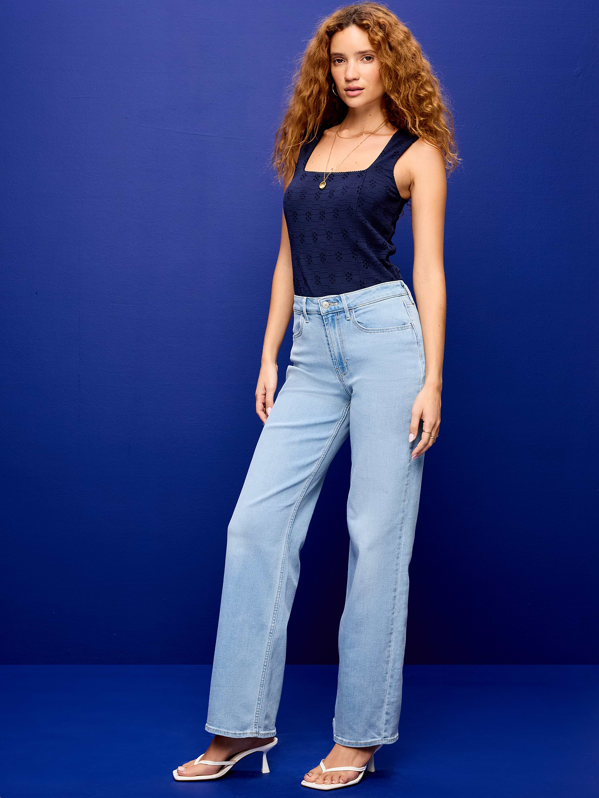 High-Waisted Wow Wide-Leg Jeans - Light Wash by Old Navy