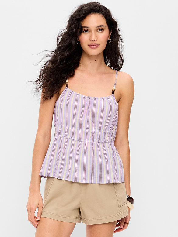 Camisole ajustée à smocks