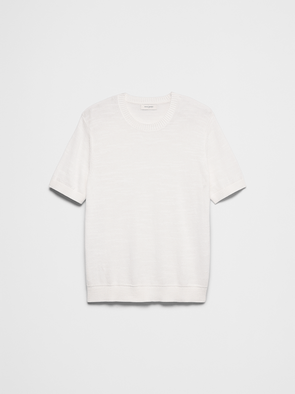 Slubby Cotton Sweater T-Shirt