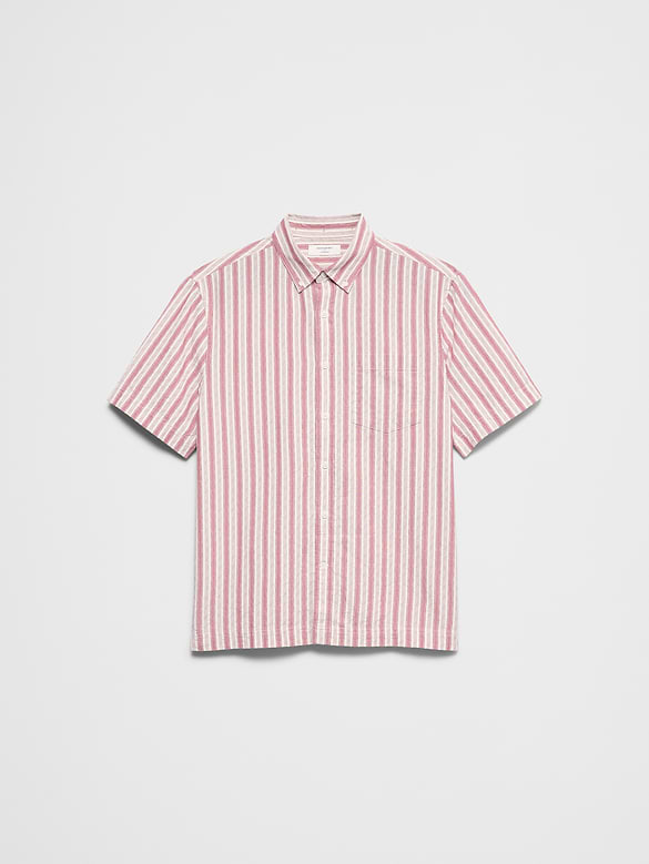 Standard-Fit Seersucker Shirt