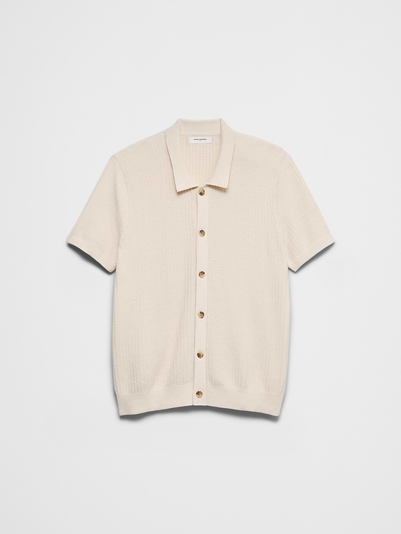 Textured Sweater Polo