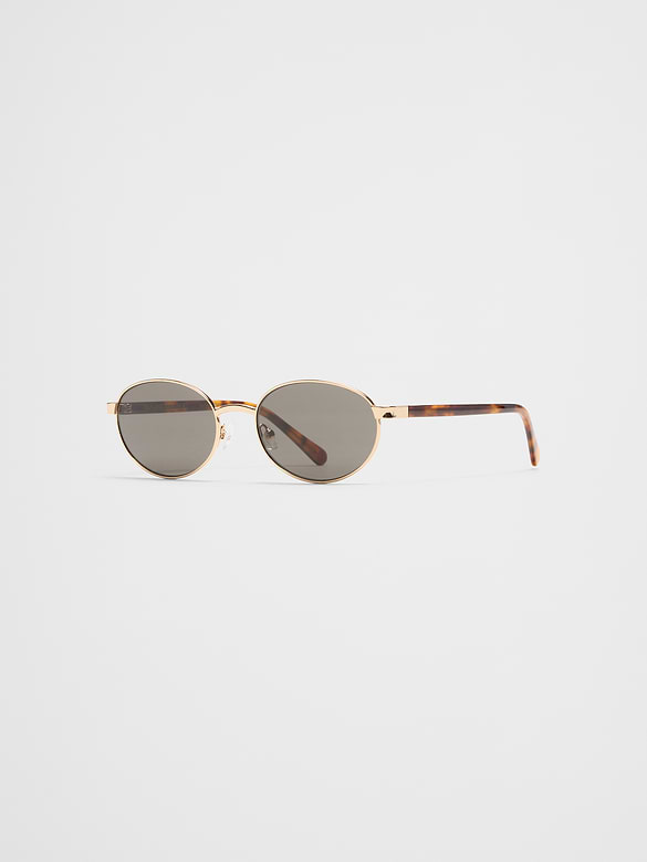 Oval Metal Sunglasses