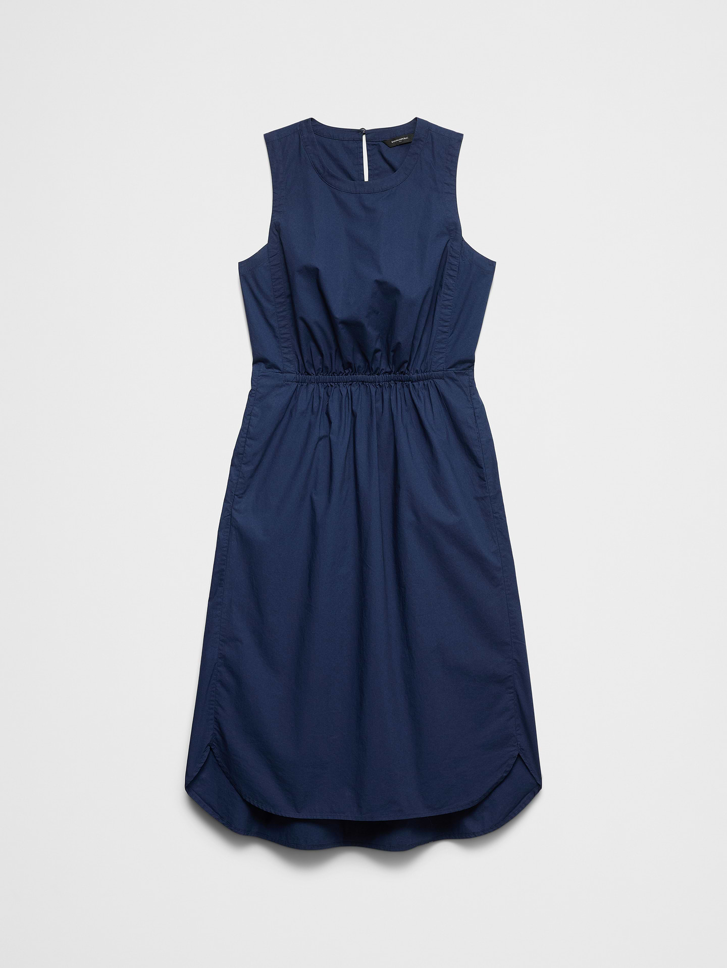Image number 4 showing, Rounded Hem Poplin Midi Dress