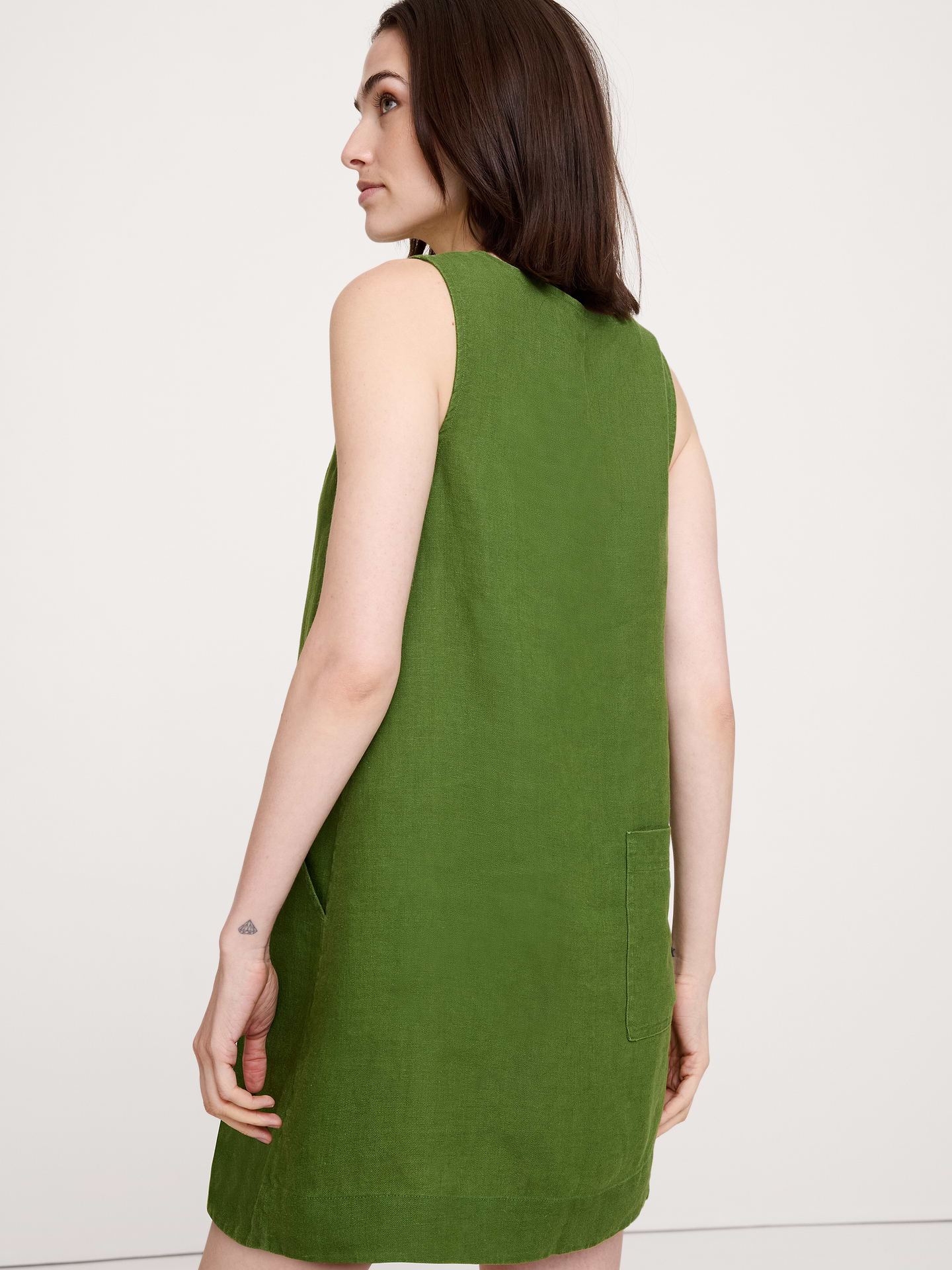 Image number 7 showing, Linen Shift Dress