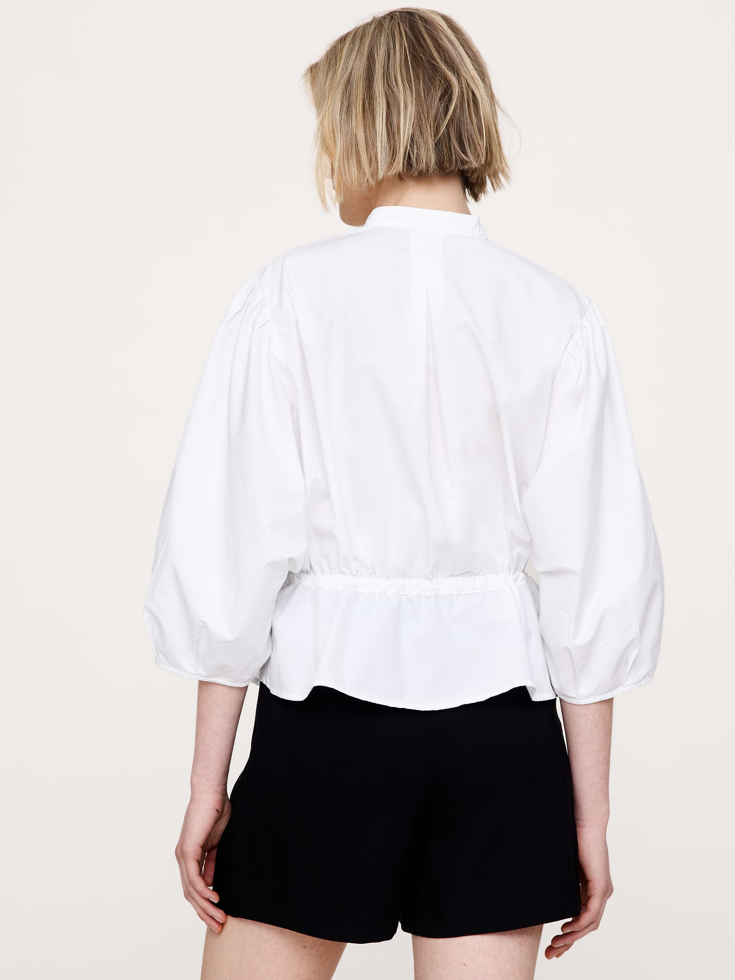 Image number 8 showing, Cotton Poplin Tie-Waist Top