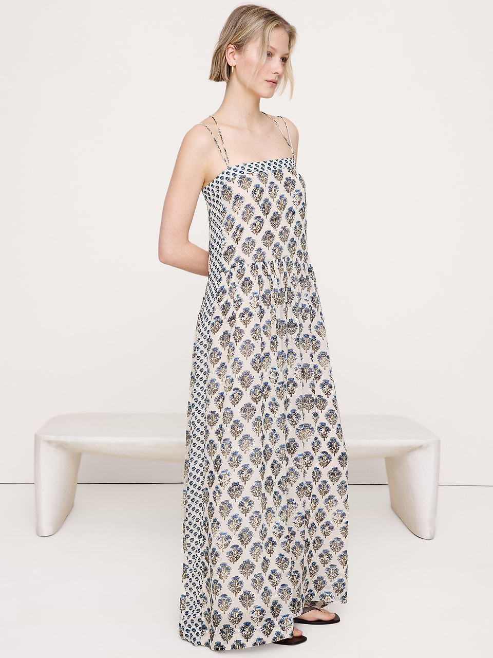 banana republic black and white dress Georgette Strappy Maxi Mini dress Color:NO-Color long black midi dress formal event wear