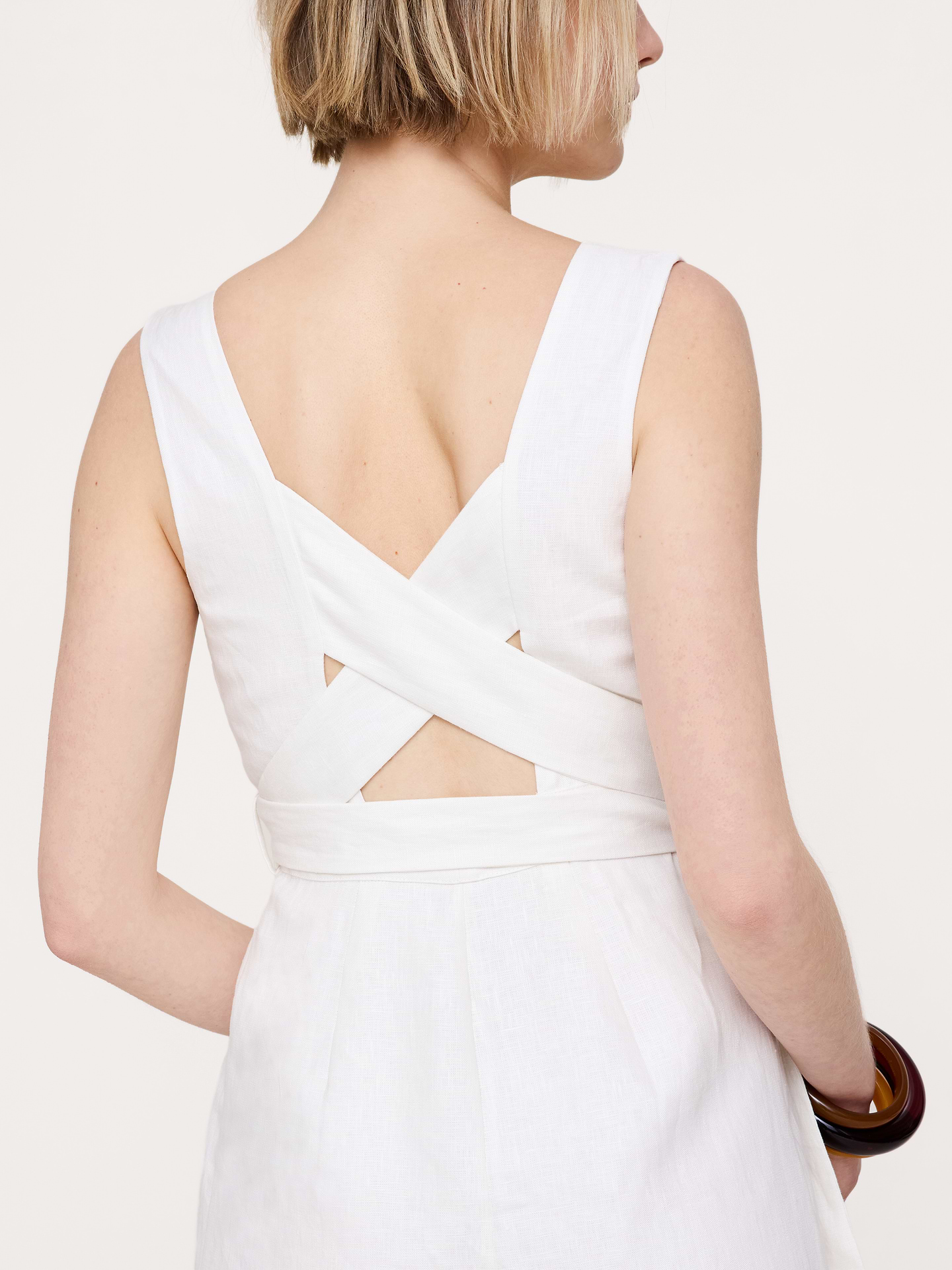 Image number 8 showing, Linen Crossback Maxi Dress