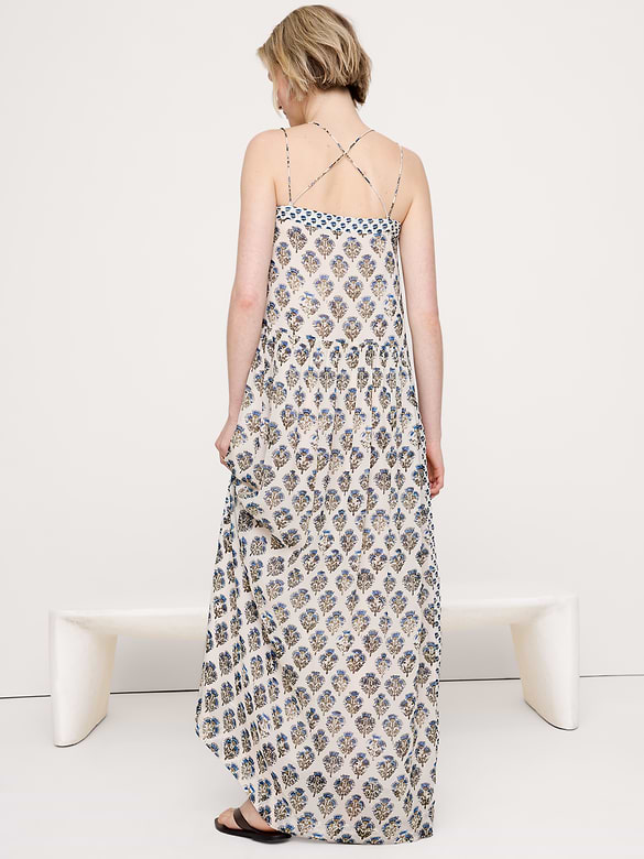 Georgette Strappy Maxi Dress
