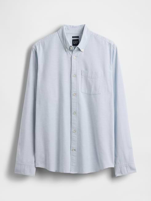 gap dress shirts Men's Linen Long Sleeve Shirt Standard Fit, Black 1, X-Small : Clothing, Shoes & Jewelry This product was made in a factory that invests in gender equity and women’s empowerment through RISE Oxford Button-Down Shirt | Gap