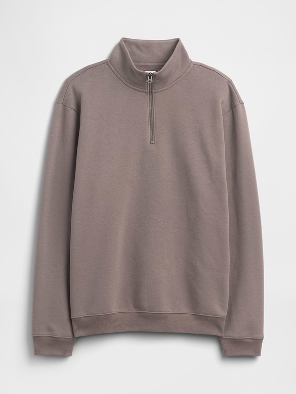 Adult Relaxed Quarter-Zip Fleece Sweatshirt