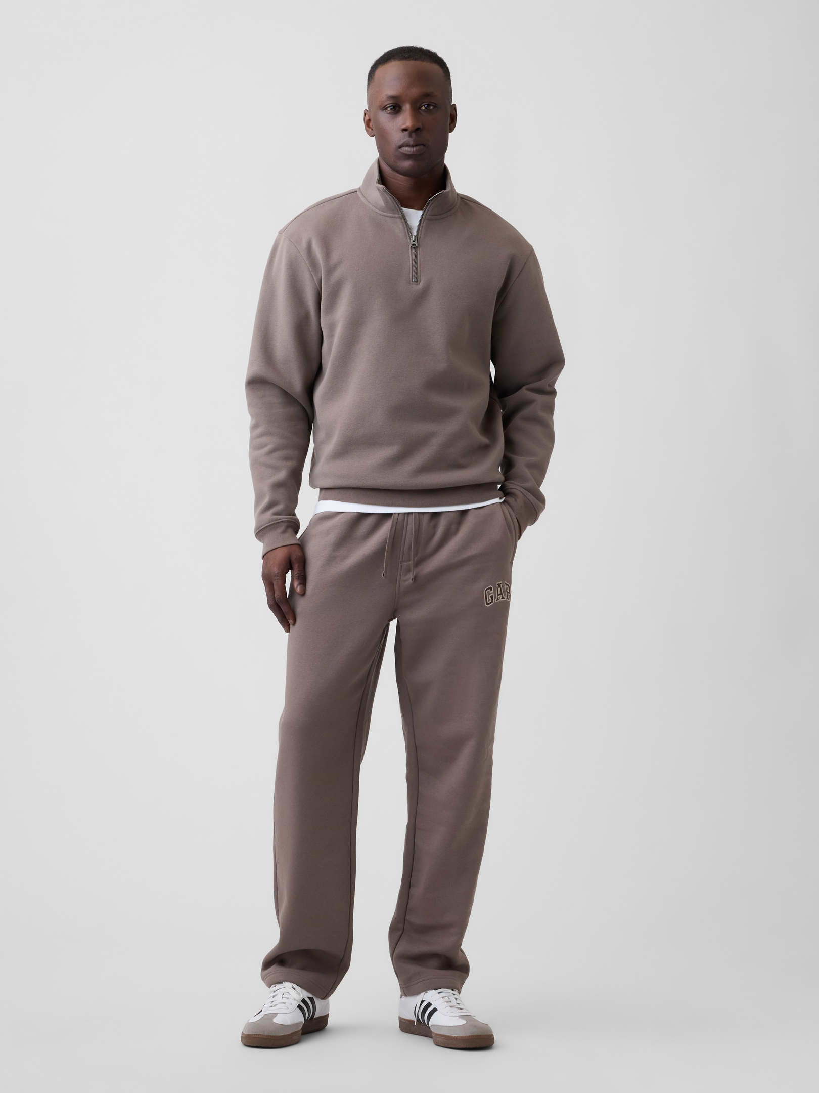 Adult Relaxed Quarter-Zip Fleece Sweatshirt | Gap Factory