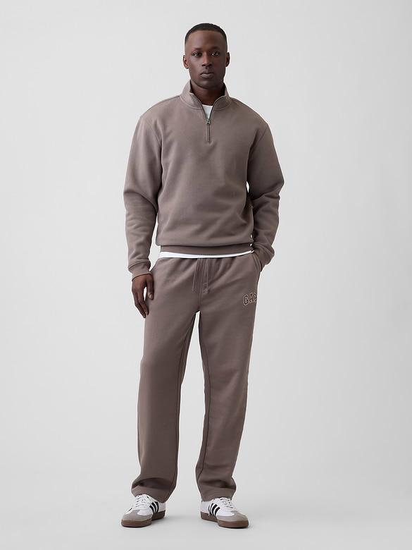Adult Relaxed Quarter-Zip Fleece Sweatshirt