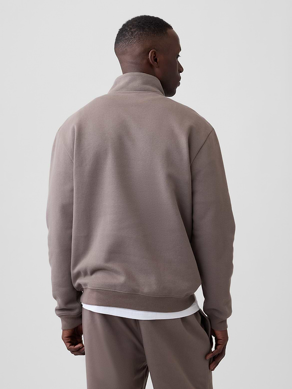 Adult Relaxed Quarter-Zip Fleece Sweatshirt