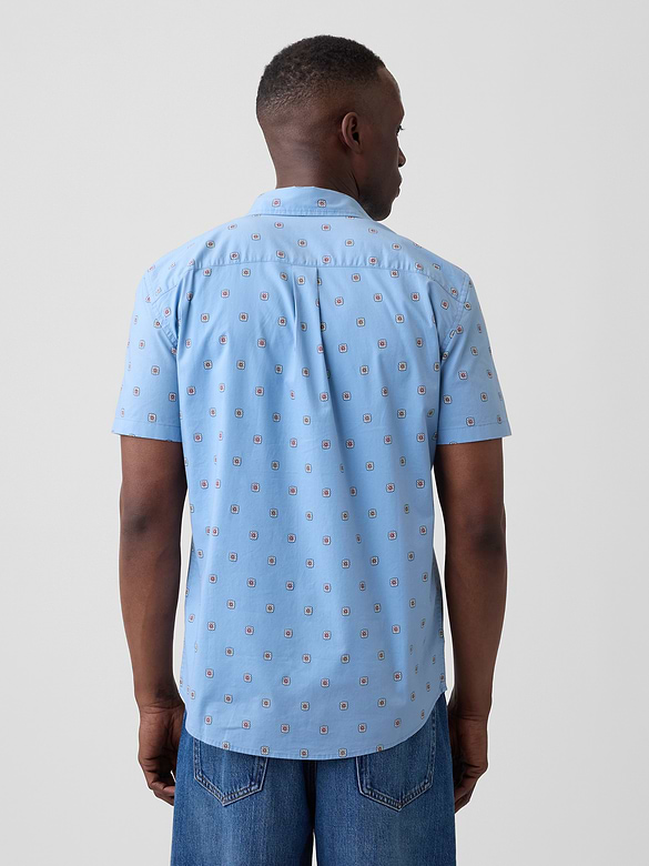 Stretch Poplin Shirt in Standard Fit
