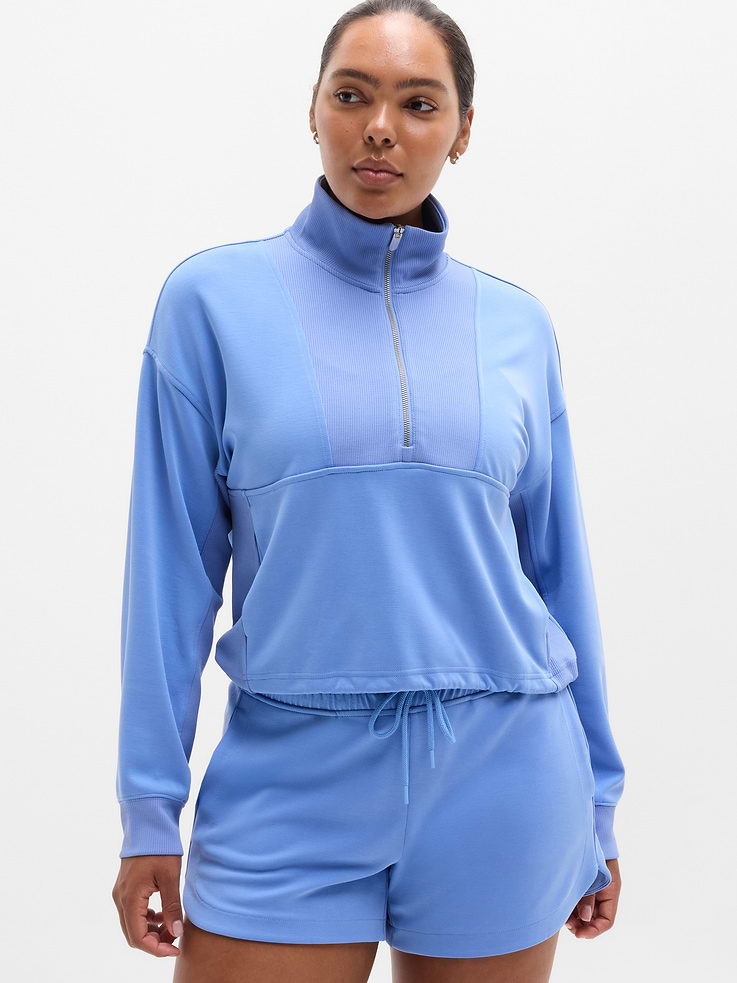 Image number 1 showing, Seasoft Rib 1/4 Zip Popover