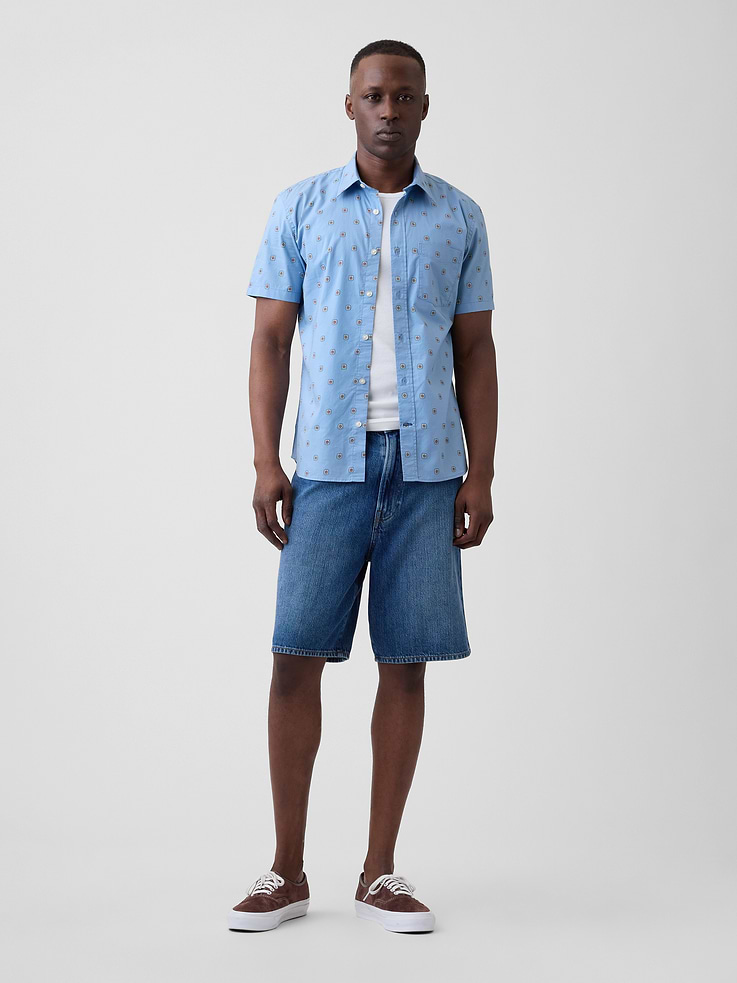 Image number 3 showing, Stretch Poplin Shirt in Standard Fit